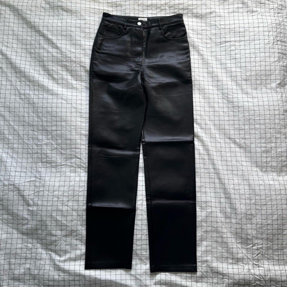 Aritzia Wilfred Melina leather pants